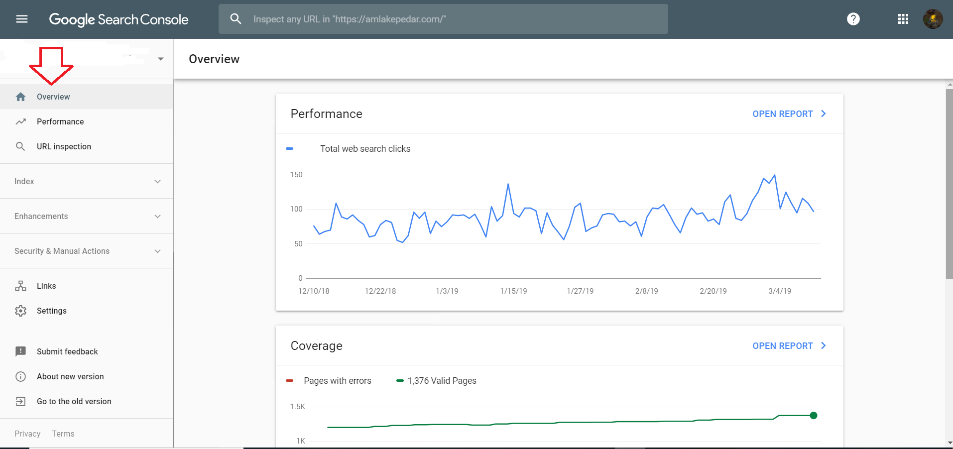 داشبورد وبمستر