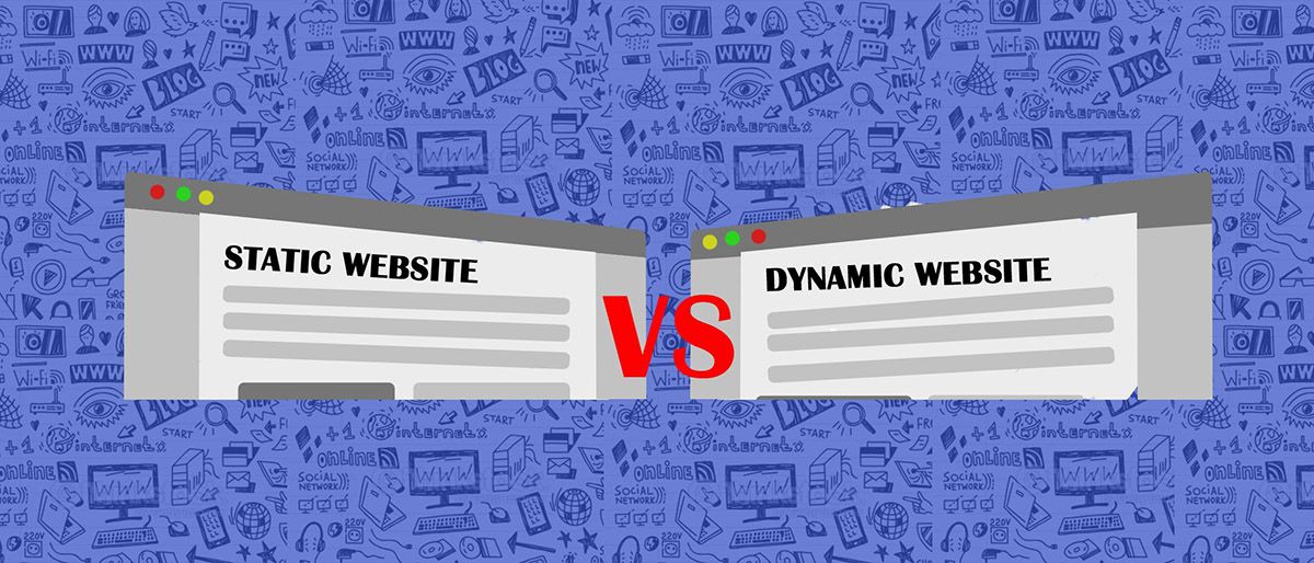 مقایسه وب سایت های استاتیک و داینامیک